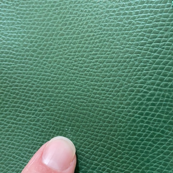 COACH Turnlock Tote Crossgrain Lthr Grass/Dk Nickl - Picture 9 of 10